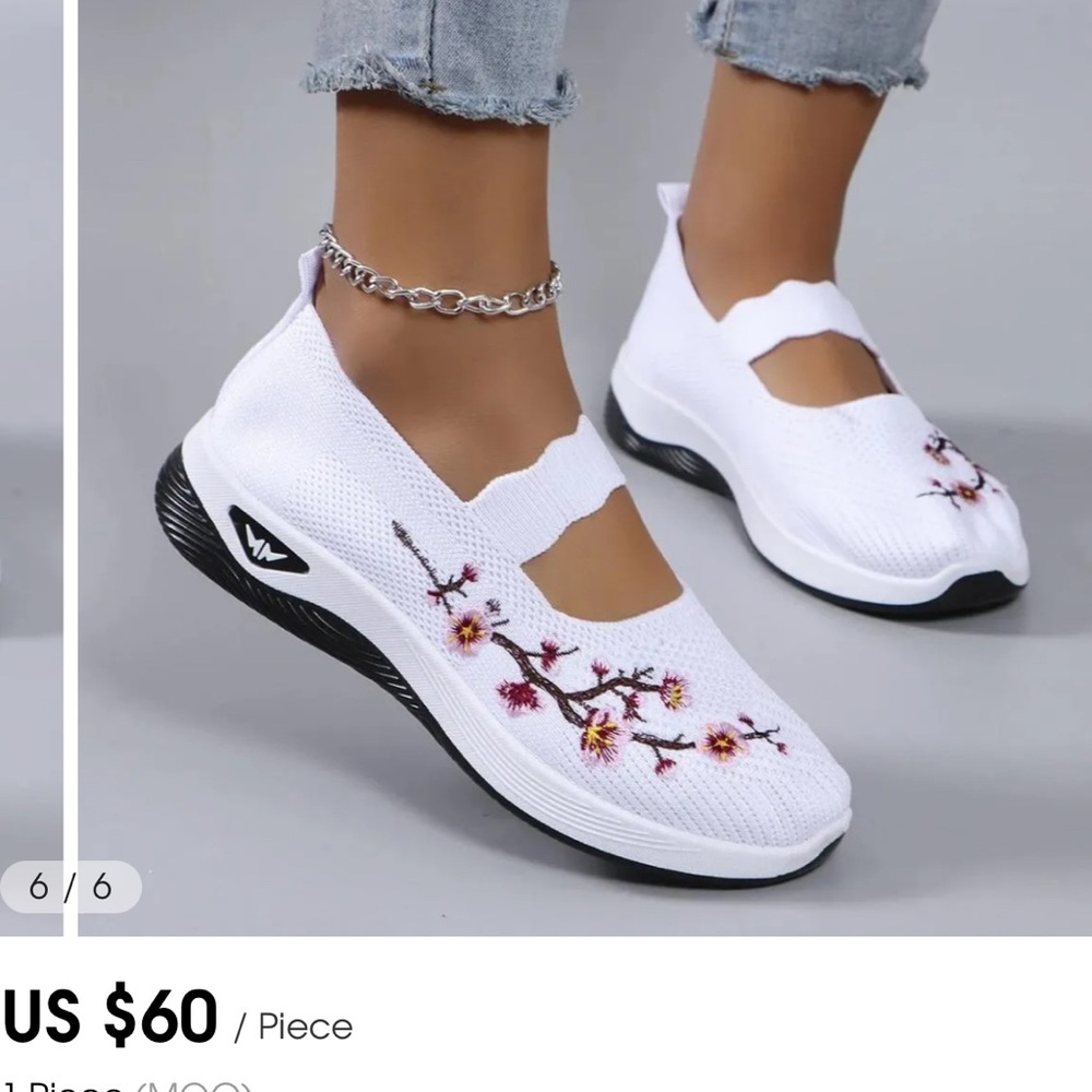 Women's Breathable Mesh Flats - Picture 5 of 5